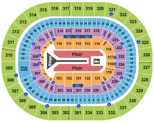 Moda Center Maroon 5 Seating Chart